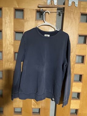 Lands' End/Blake Shelton Blue/Grey Crewneck Sweatshirt, L